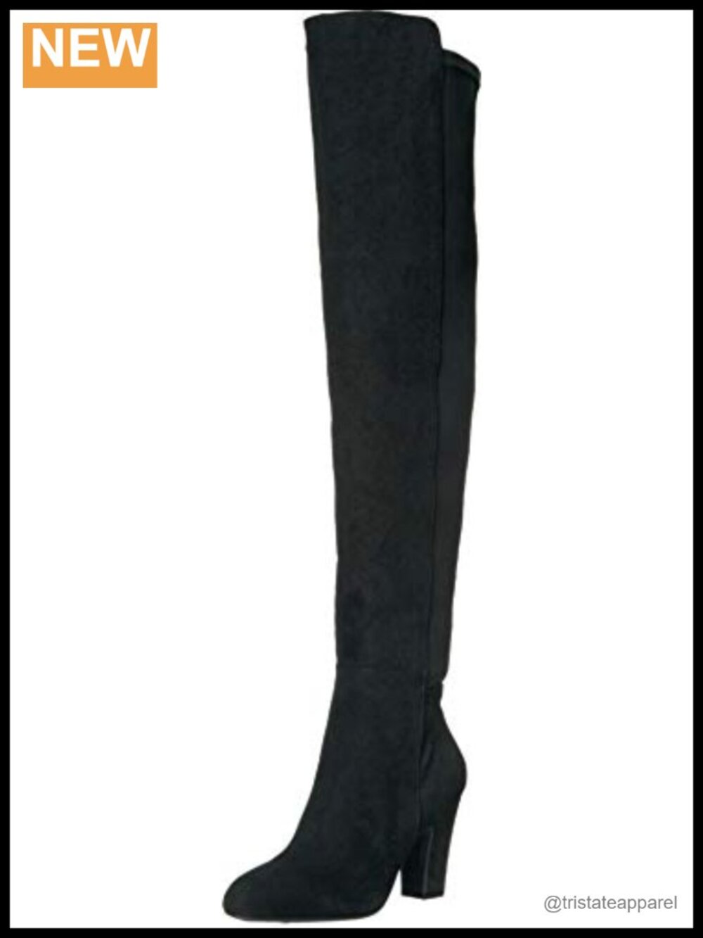 Chinese Laundry Over Knee Boots Patent Leather Pull On Block Heel 3 inch